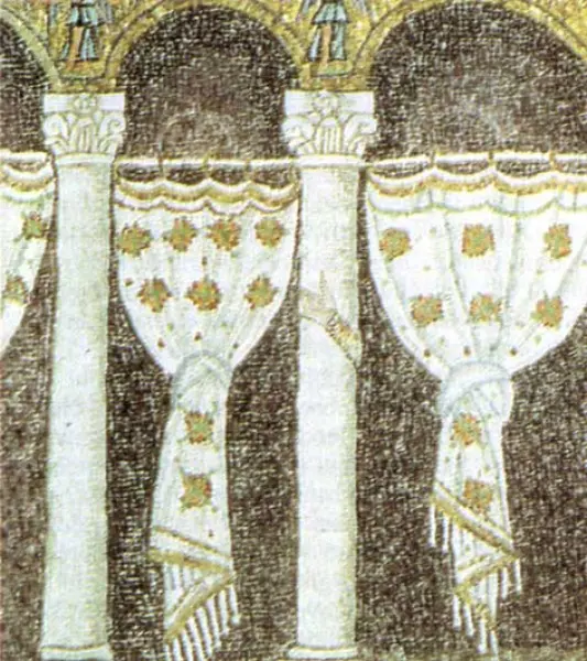Part. del mosaico del Palazzo di Teodorico. Sant'Apollinare Nuovo. Ravenna