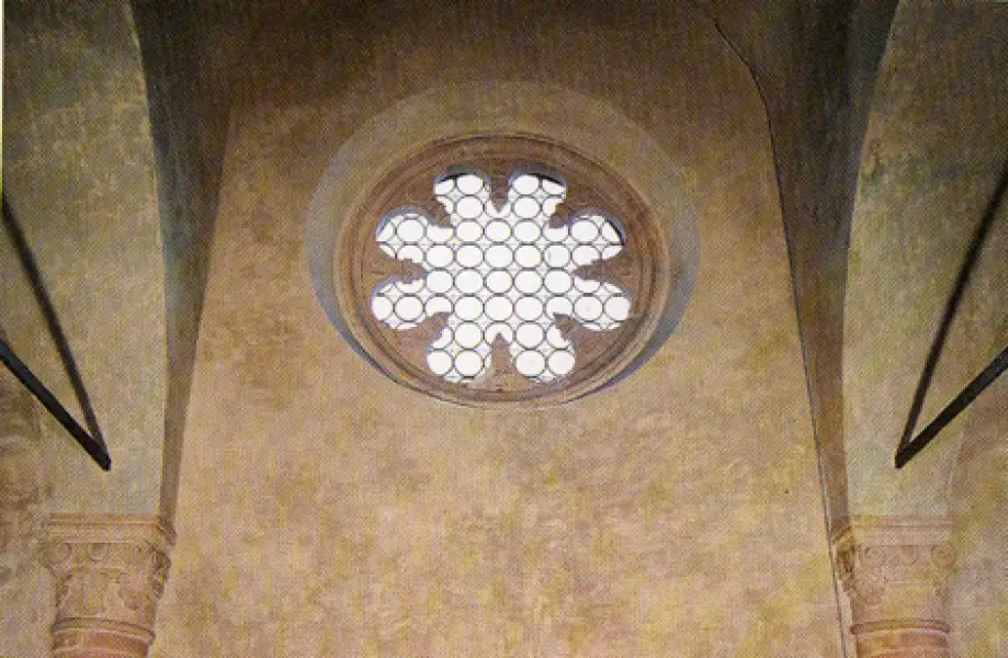 Rosone all'interno della Biblioteca Malatestiana. 1447. Cesena