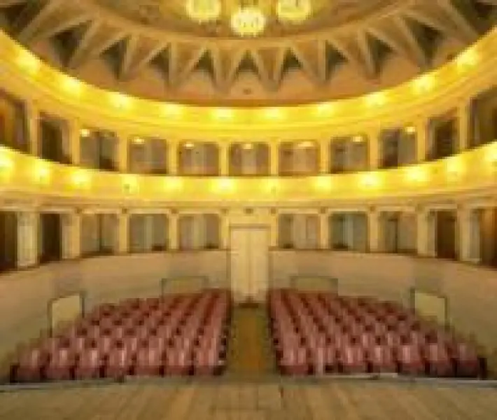 Teatro Comunale. veduta della platea e dei palchi. Cervia