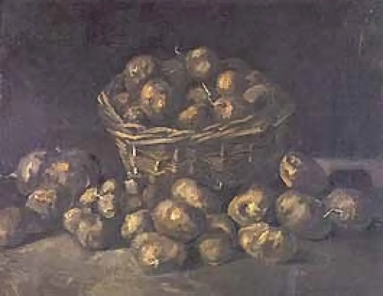 Van Gogh. Cesto con patate. 1885. Olio su tela. cm. 51X66. Amsterdam Rijiksmuseum Vincent Van Gogh.