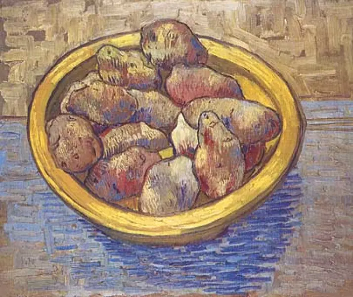Vincent Van Gogh. Scodella con patate. 1888. Olio su tela. cm. 39X47. Otterlo, Rijksmuseum Kroller-Muller