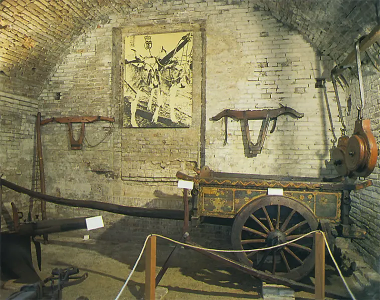 Una sala del Museo della Civiltà Contadina. Cesena, Rocca Malatestiana.