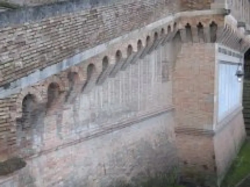 Mensole sul muro di cinta. Rocca Malatestiana, Cesena