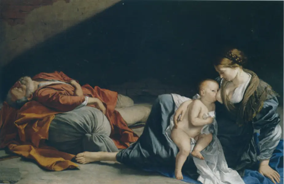 Orazio gentileschi. Riposo durante la fuga in Egitto. 1625-26 ca. Kunsthistorisches Museum, Vienna