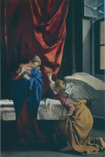 Orazio Gentileschi. Annunciazione. 1623. Olio su tela. Galleria Sabauda, Torino