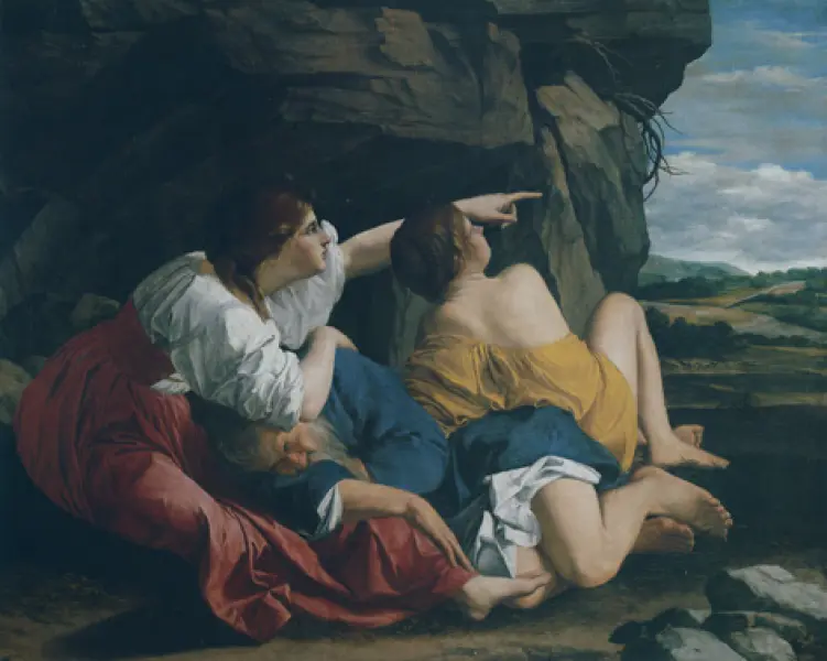 Orazio Gentileschi. Lot e le figlie. 1622. Olio su tela. The National Gallery of Canada, Ottawa