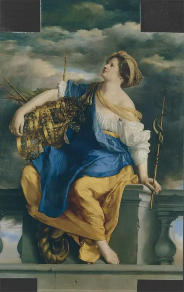 Orazio Gentileschi. Felicità Pubblica. 1624-26. Olio su tela. cm. 268X170. Parigi, Louvre.