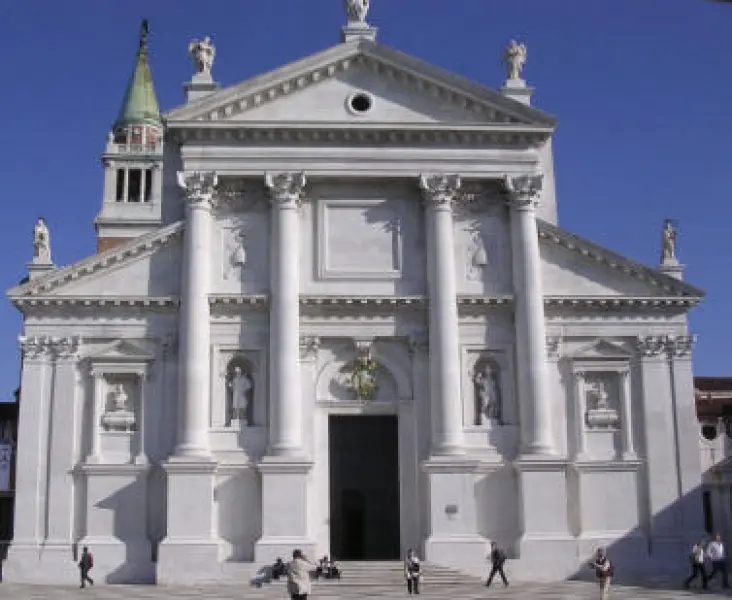 Andrea Palladio. San Giorgio Maggiore. 1566-1610. Part. della facciata. Venezia, Isola di San Giorgio.