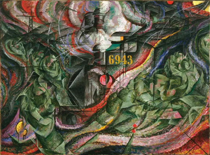 Umberto Boccioni. Stati d'animo II. Gli addii. 1911. Olio su tela. cm. 71X96. New York, Museum of Modern Art