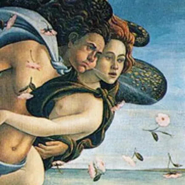 Sandro Botticelli. La nascita di Venere. Part. Firenze, Uffizi