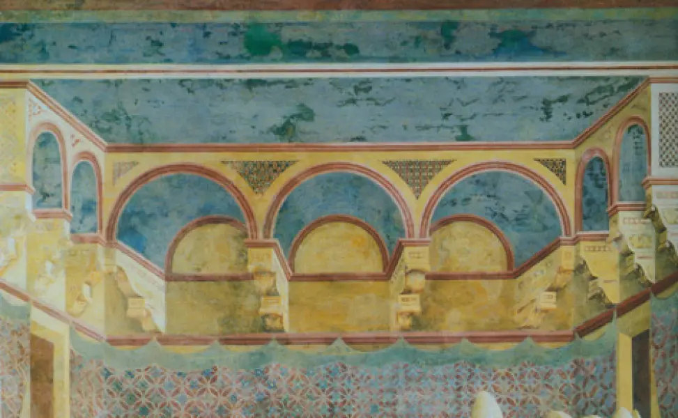 Giotto. Approvazione della Regola. Dett. 1296-1304. Affresco. Assisi, Basilica Superiore di San Francesco