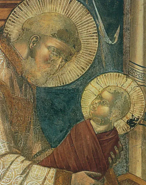 Giotto. Il Presepe di Greccio. Part. 1297-1300 ca. Assisi, Basilica Superiore di San Francesco.
