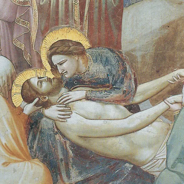 Giotto. Compianto sul Cristo morto. Dett. 1303-05. Affresco. Cappella Scrovegni, Padova.
