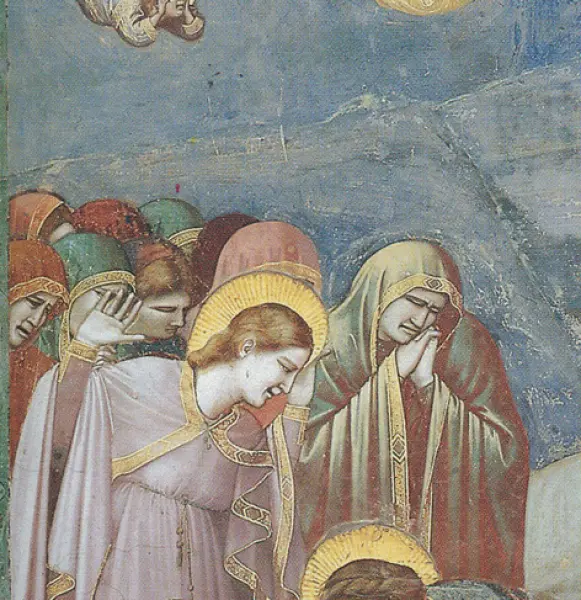 Giotto. Compianto sul Cristo morto. Dett. 1303-05. Affresco. Cappella Scrovegni, Padova.