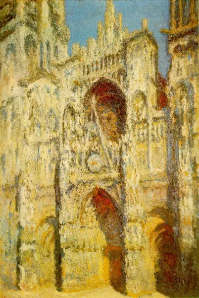 Claude Monet. Cattedrale di Rouen. In pieno sole. Olio su tela. Cm 107X73. Parigi, Louvre