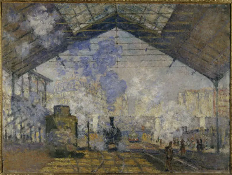 Claude Monet. La stazione di Saint-Lazare. 1877. Olio su tela. cm. 75X100. Parigi, Louvre