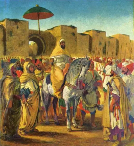 Eugéne Delacroix. Il sultano del Marocco. 1845. Tolosa Musée des Augustins