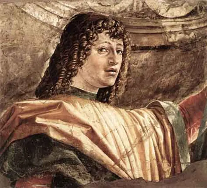 Donato Bramante. Uomini d'Arme. Part. Uomo con l'alabarda. 1490 ca. Affresco. Milano, Brera