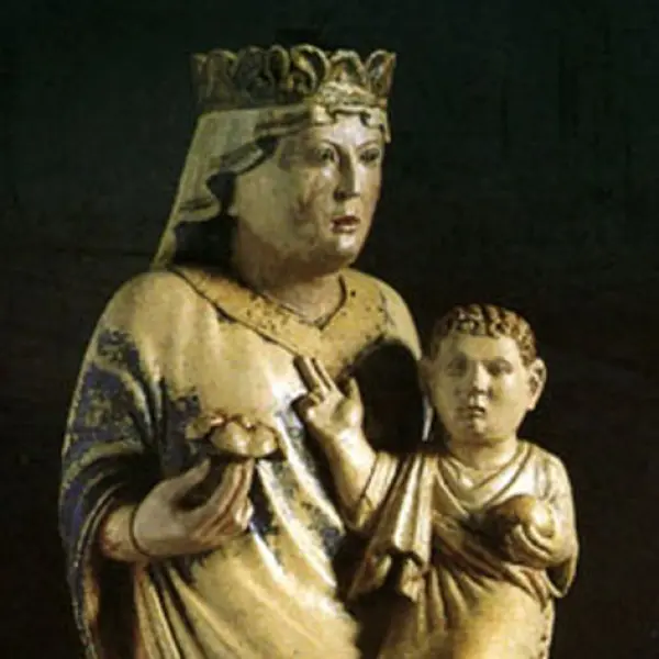 Benedetto Antelami. 
Madonna di Fontevivo. Dett. 1190 ca. Abbazia di Fontevivo (Parma)