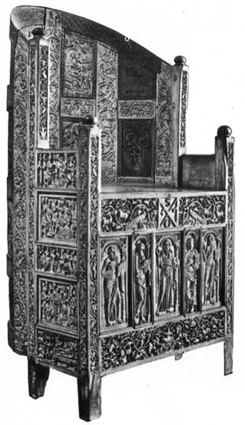 Cattedra eburnea di Massimiano. Prima metà del Vi sec. Legno e avorio.
Ravenna, Museo Arcivescovile.