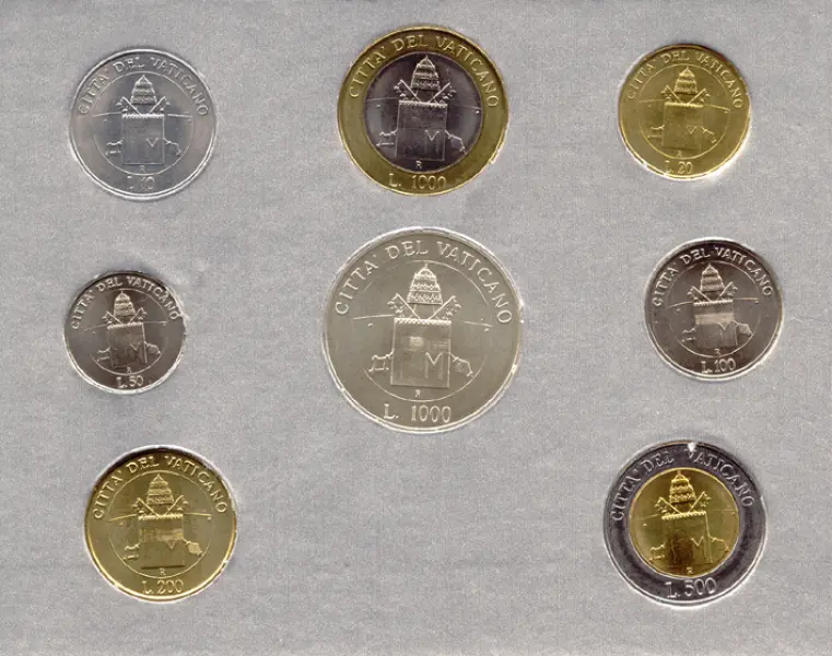Monete coniate dal Vaticano in occasione del Giubileo 2000