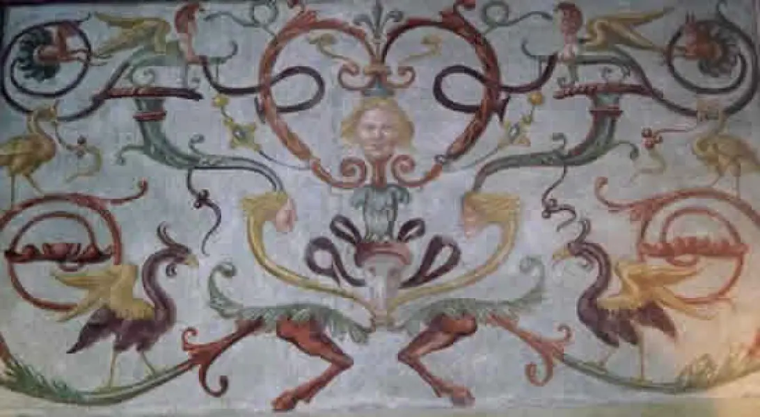 Decorazione a grottesche del Palazzo Farnese di Gradoli.