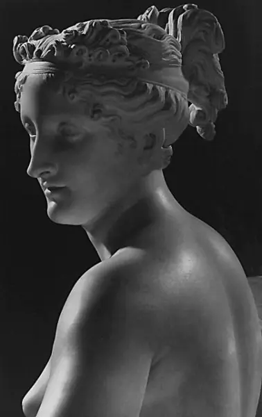 Antonio Canova. Paolina Bonaparte come Venere vincitrice. Dett. 1805-1808. Roma, Galleria Borghese.