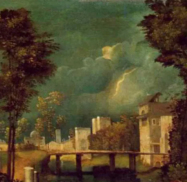 Giorgione
La tempesta. Part.
1500-1505, 
olio su tela, 82X73 cm.
Venezia, Galleria dellAccademia