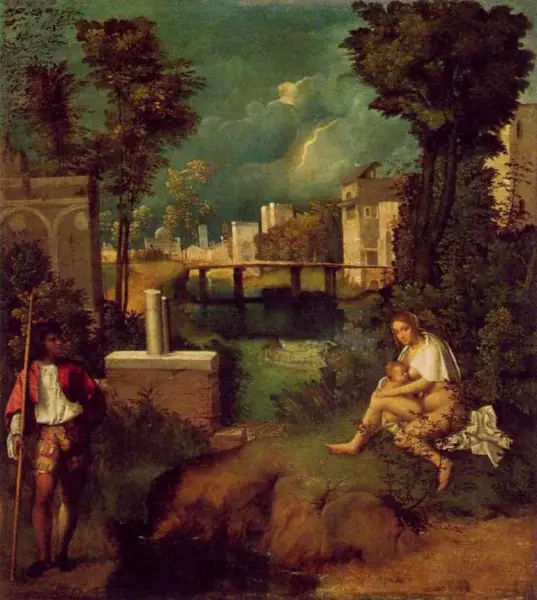 Giorgione
La tempesta
1500-1505, 
olio su tela, 82X73 cm.
Venezia, Galleria dellAccademia