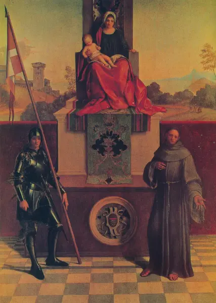 Giorgione. Pala di castelfranco. 1500-1504. Olio su tela.
Castelfranco Veneto, Duomo.