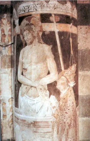 Piermatteo d'Amelia. Imago pietatis. Affresco, 1499 ca. Orvieto, Duomo