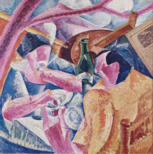 Umberto Boccioni. Sotto la pergola a Napoli. 1914. Olio su tela. Milano, Galleria Civica di Arte Moderna.