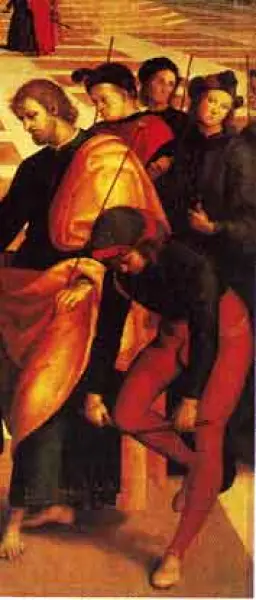 Raffaello Sanzio. Lo sposalizio della Vergine. 1504. Part. Olio su tavola. Milano, Brera