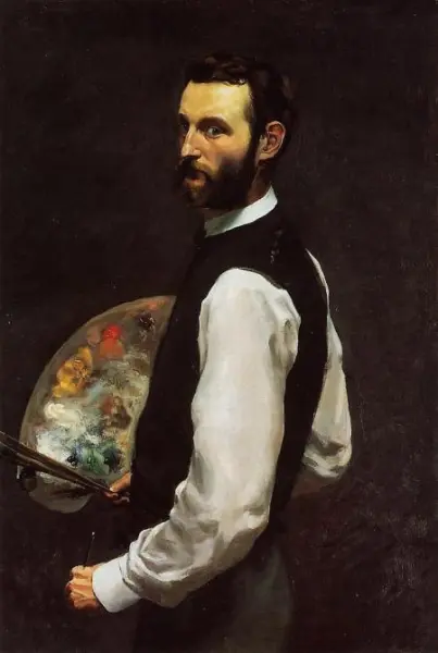 Jean Frédéric Bazille. Autoritratto con tavolozza. 1865, The Art Institute of Chicago
