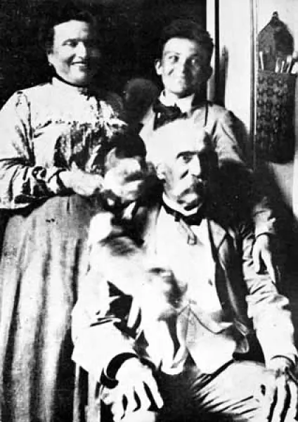Amedeo Modigliani con Giovanni Fattori e la signora Micheli