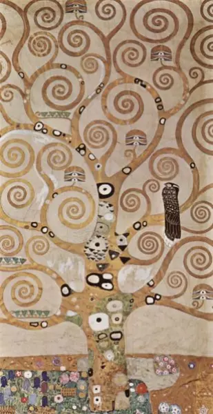 Gustav Klimt. L'albero della vita 1905-1909. Bruxelles, Palazzo Stoclet