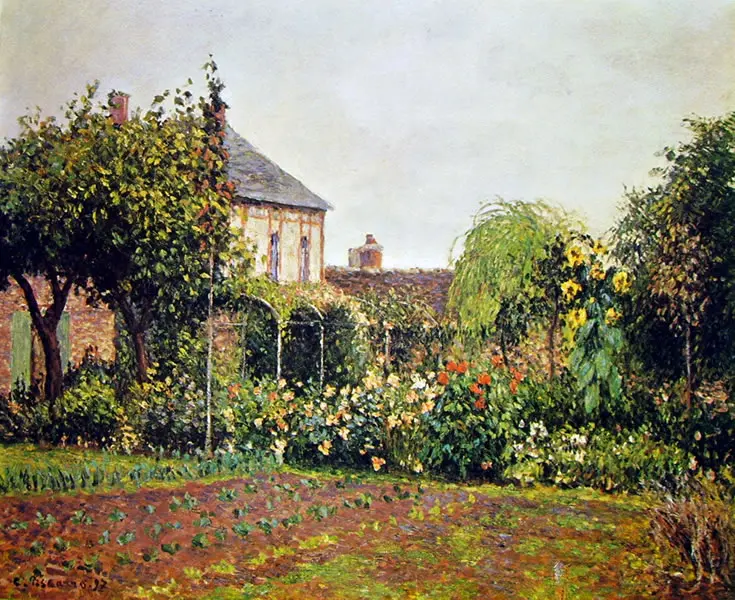 Camille Pissarro, "Orto a Eragny", 1897, olio su tela, cm 60 x 73, USA, collezione privata.