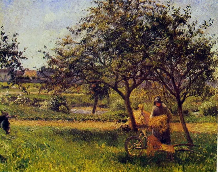Camille Pissarro. La carriola, 1881 tela cm. 54 x 65 Museo d'Orsay, Parigi.