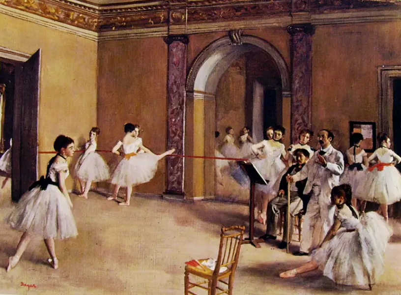 Edgar Degas, Scuola di ballo dell'Opera, 1872. Parigi, Museo del Louvre.