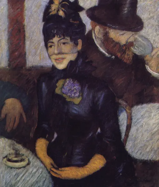 Federico Zandomeneghi, Al Caffè, 1884, olio su tela, cm. 65 x 55., Museo Civico, Palazzo Tè, Mantova