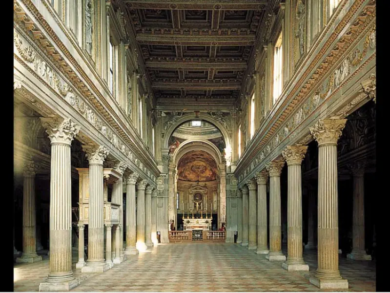 Giulio Romano. Navata centrale del Duomo di Mantova. 1545