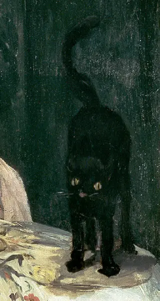 Edouard Manet. Olympia. Dett. 1863.Olio su tela. cm. 130,5X190. Parigi, Museo D'Orsay