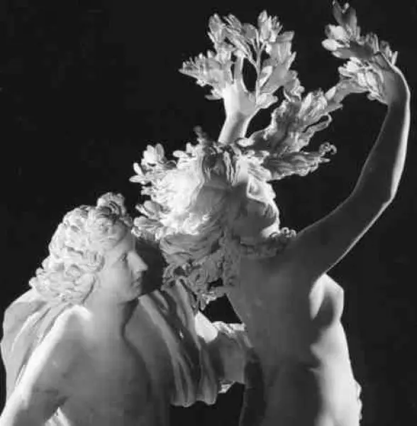 Gianlorenzo Bernini. Apollo e Dafne. Dett. 1621-1623. Marmo. Roma, Galleria Borghese.