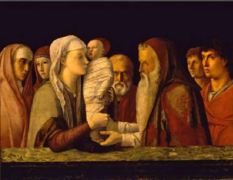 Giovanni Bellini, Presentazione di Gesù al Tempio, particolare, 1470 circa, Venezia, Fondazione Querini Stampalia.