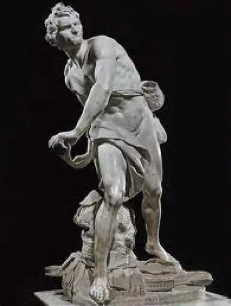 Gianlorenzo Bernini. David. 1623. Marmo. Roma, Galleria Borghese