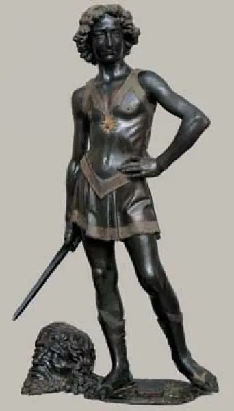 Andrea del Verrocchio. David. 1472-75ca. Bronzo. h. cm 175. 

Firenze Museo Nazionale del Bargello.