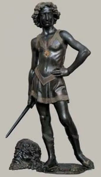 Andrea del Verrocchio. David. 1472-75ca. Bronzo. h. cm 175. 

Firenze Museo Nazionale del Bargello.