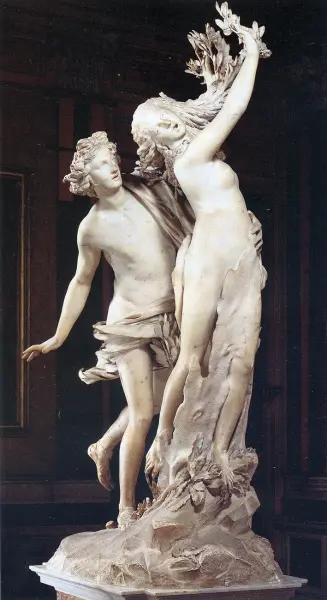 Gianlorenzo Bernini. Apollo e Dafne. 1622-24. marmo. h. 242 cm. Roma, Galleria Borghese