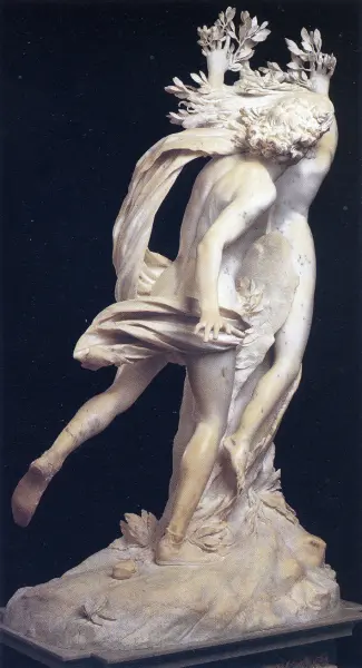 Gianlorenzo Bernini. Apollo e Dafne. 1622-24. marmo. h. 242 cm. Roma, Galleria Borghese