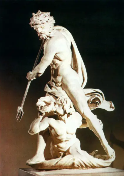 Gianlorenzo Bernini. Nettuno e Tritone. Veduta laterale. 1620. Marmo. Londra, Victoria and Albert Museum